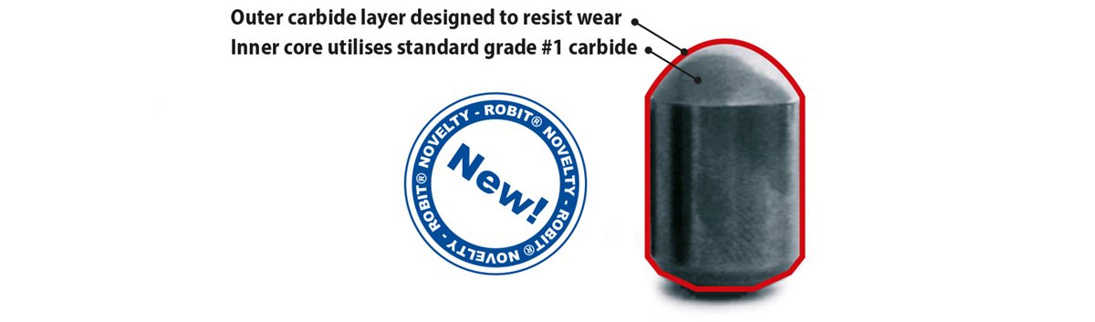 The new Robit Extreme Carbide has an outer layer designed to stand wear and tear, along with a tough inner core that resists fracturing.